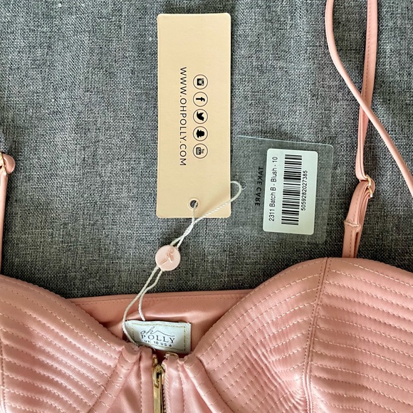 Oh Polly Pink Bustier Top - Picture 6 of 6